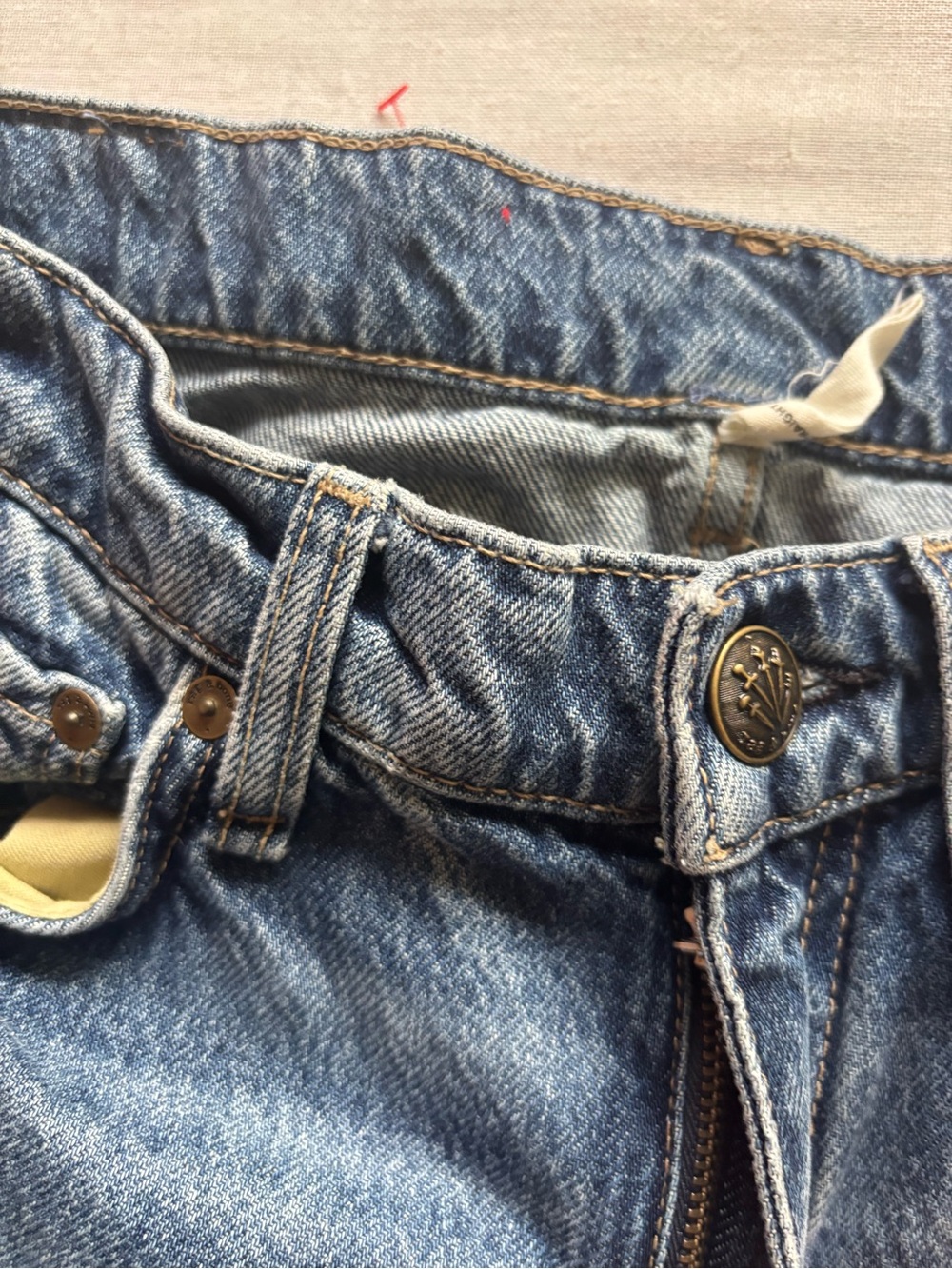 Rag & Bone Saige Low Rise Relaxed Straight Jeans Size 25 Echo Full Length - Picture 6 of 13